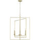 Nellis 4 Light 26 inch Modern Gold Indoor Pendant Ceiling Light